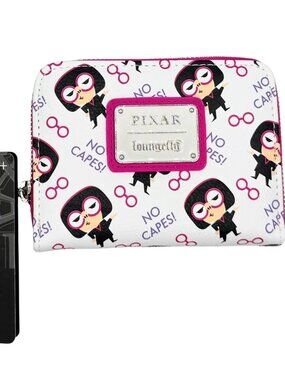 Loungefly Disney Pixar Edna Mode Wallet The Incredibles Character Zip Around New